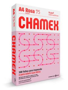 Resma de Papel A4 color Rosa pqt c/500 HJS