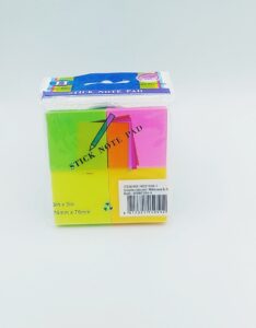 Nota Autoadhesiva 38 mm x 38 mm (POST-IT)505-1 C/04 COLORES